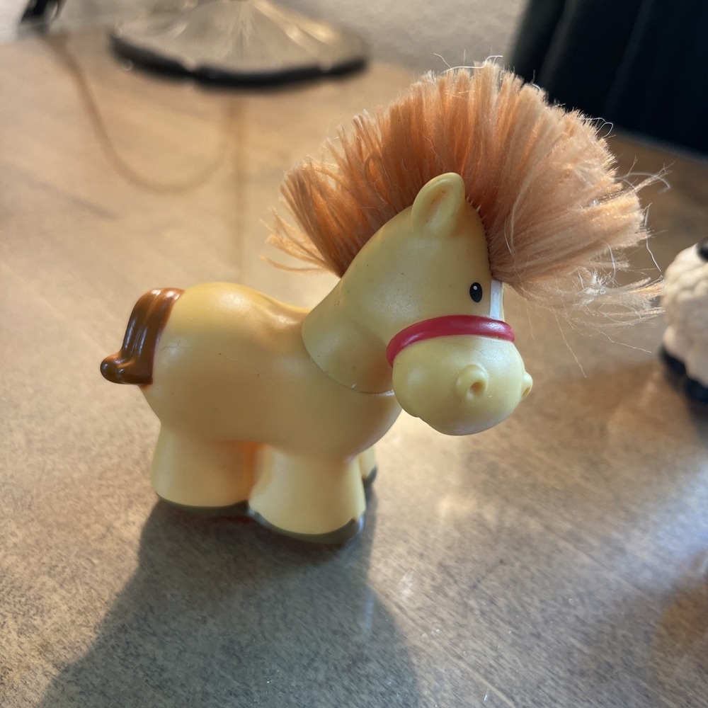 Fisher Price Little People Touch Feel Farm Animals Farmer Horse Sheep Cow Pig - Picture 2 of 11
